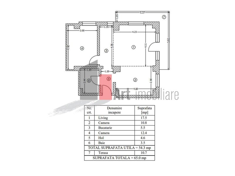 Militari Residence Apartament premium 3 camere 65 mp  utilat smart home